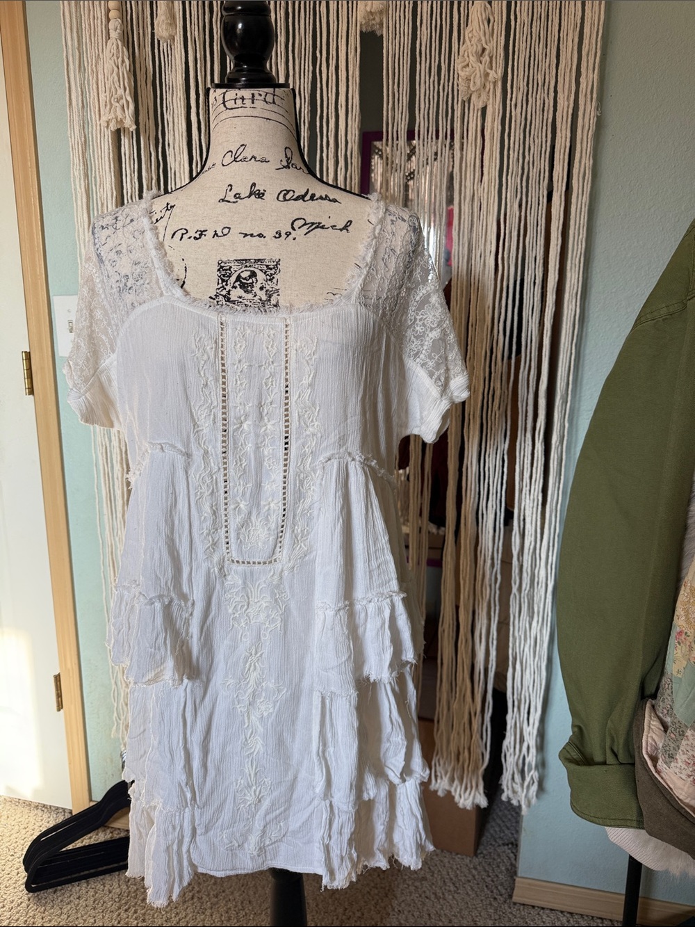 Free people white tiered dress